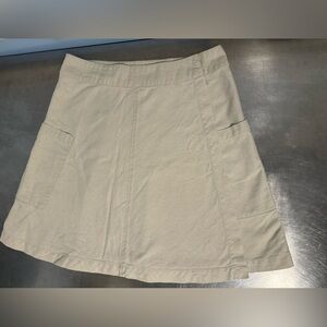 Indiska- linen blend wrap midi skirt